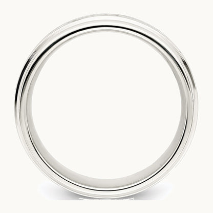 Sterling Silver 7mm Polished Intertwined Band