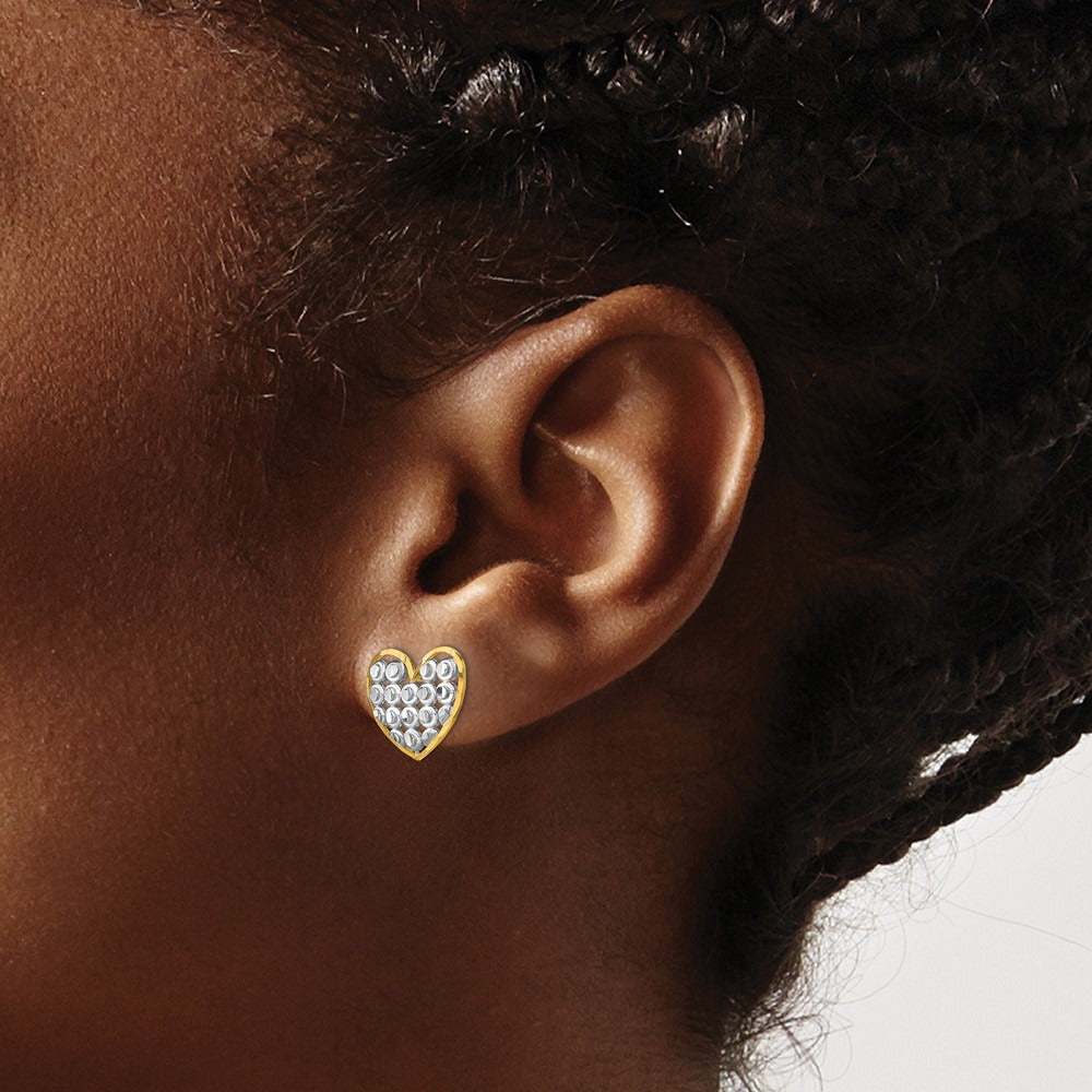 w/ D/C Heart Post Earrings — photo set