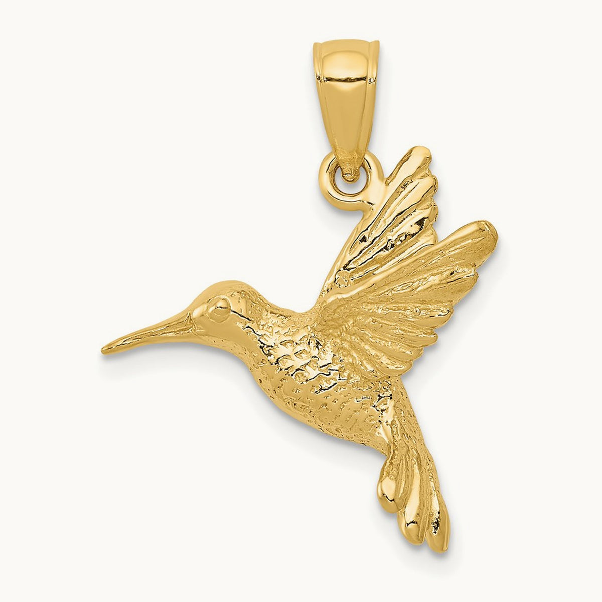 Hummingbird Pendant, 14K