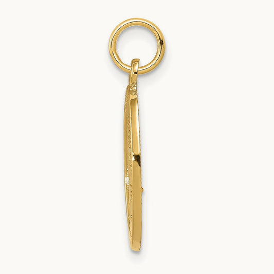 Saint Christopher Medal Charm, 14K