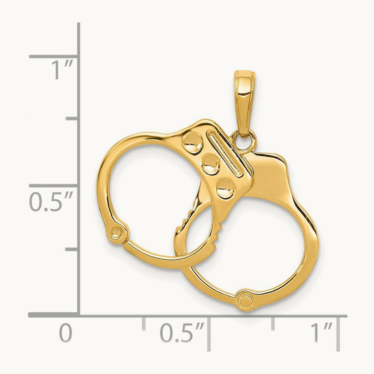 2-Piece Handcuffs Charm — photo set