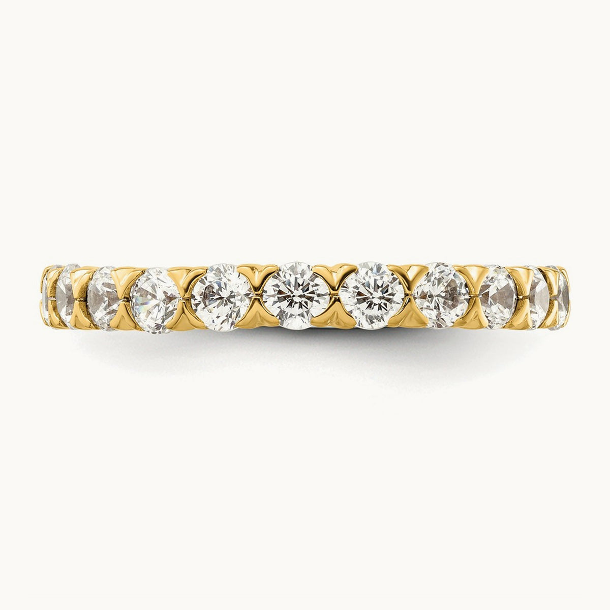 U-Prong Wedding Band — 14K Yellow Gold, 7