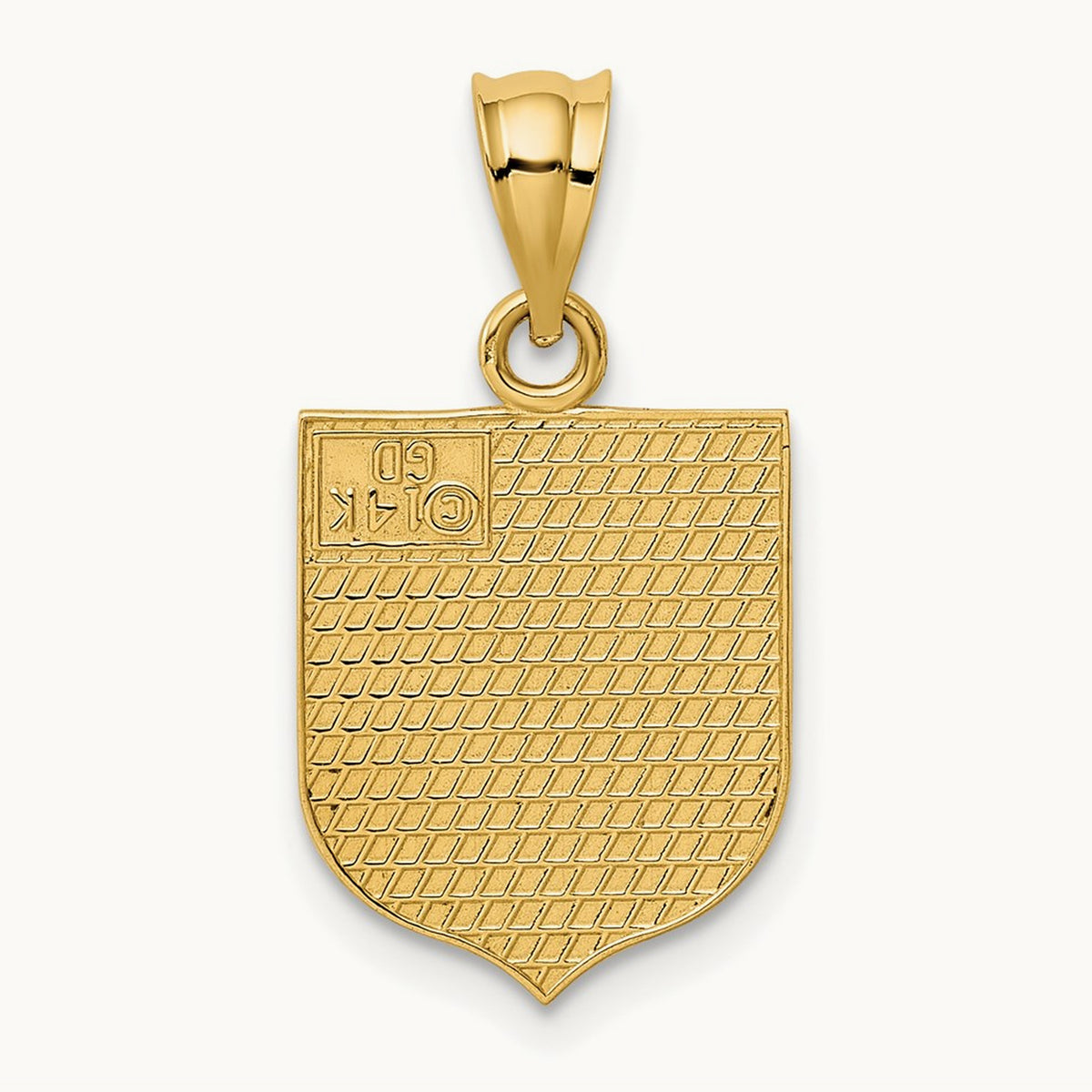 USA Flag Enameled Pendant, 14K