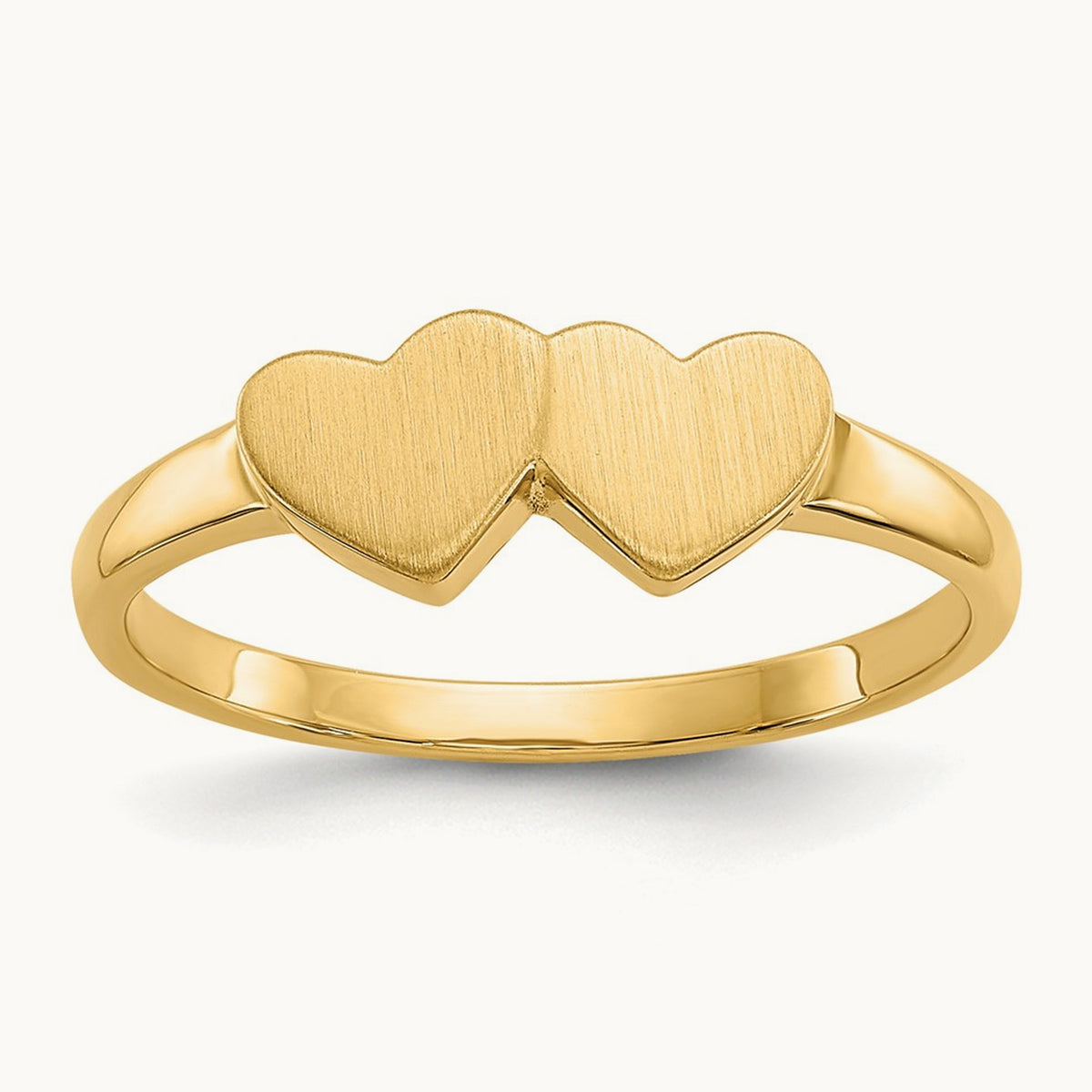 5.5x5. Open Back Signet Ring, 0mm, 14K