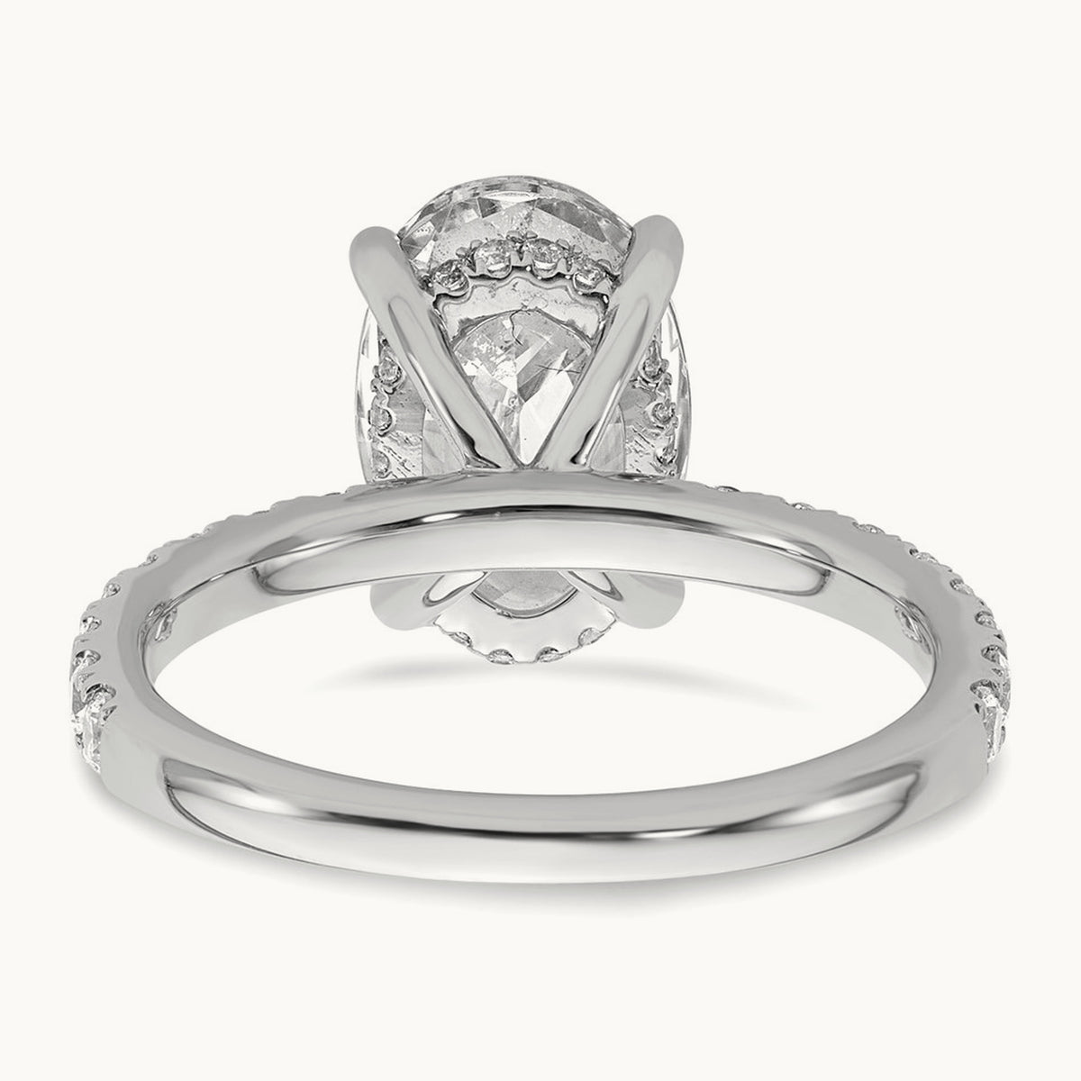 Oval Solitaire Engagement Ring, 1.25-4.50 ct tw Lab-Grown Diamond — 14K White Gold (2)
