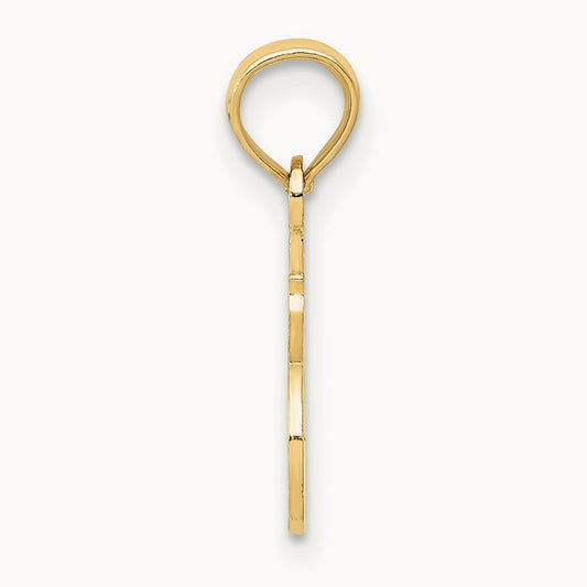 #1 SISTER Pendant, 14K