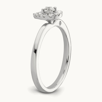 Petite Halo Engagement Ring, 0.25 ct tw Lab-Grown Diamond