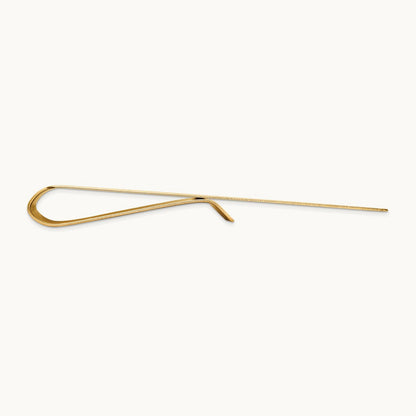 Men's Grooved Polished Money Clip — 14K Yellow Gold