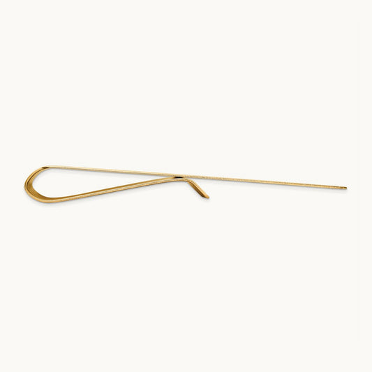 Men's Grooved Polished Money Clip — 14K Yellow Gold
