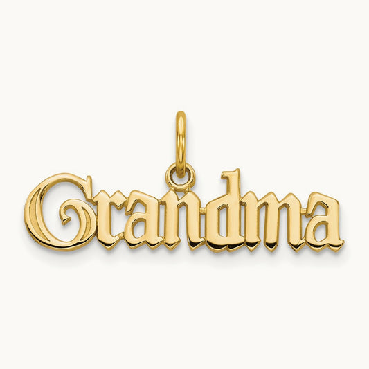 GRANDMA Charm, 14K