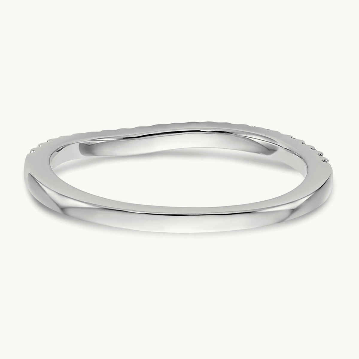 Diamond Wedding Band, 14K White Gold