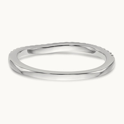 Diamond Wedding Band, 14K White Gold