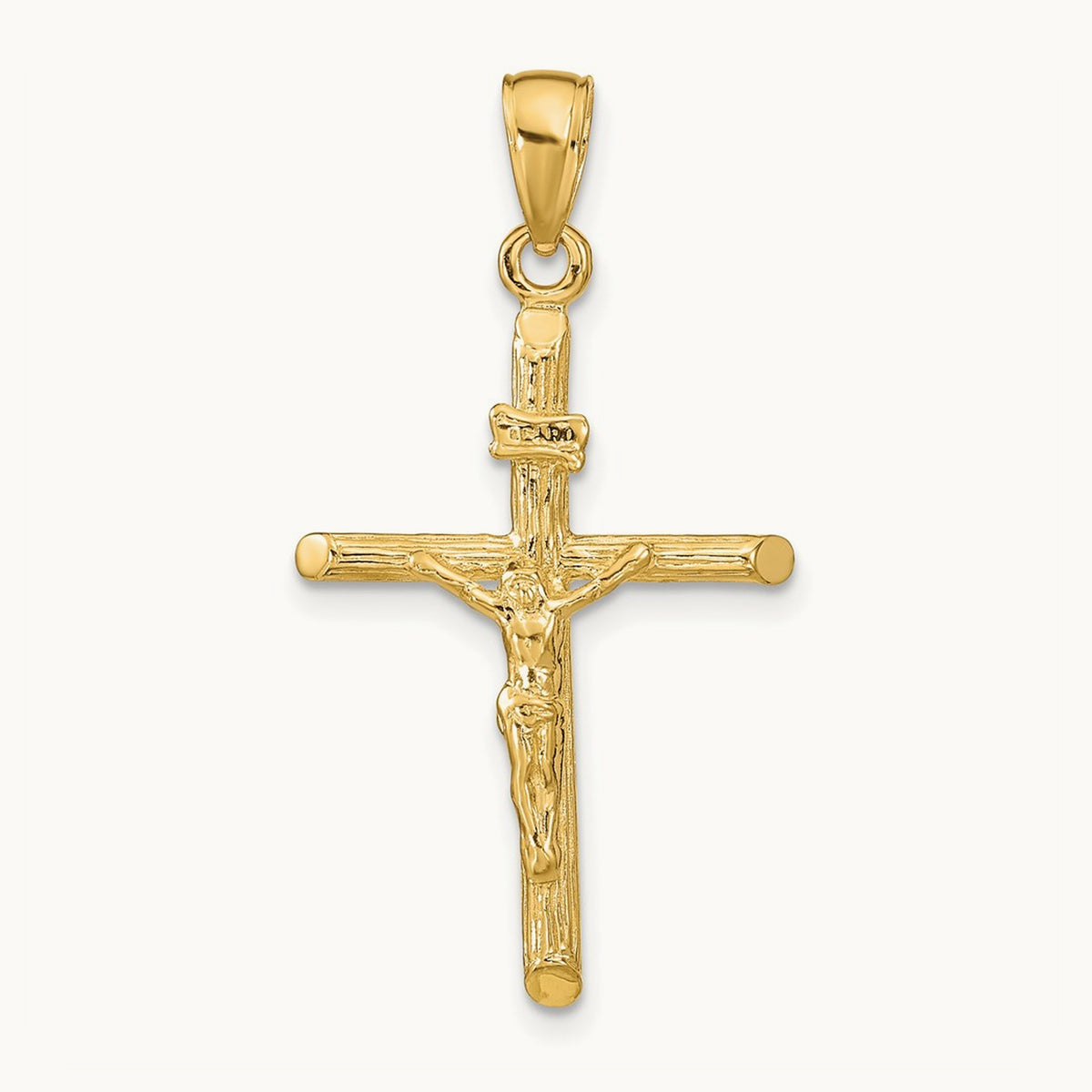 Crucifix Pendant — 14K Yellow Gold