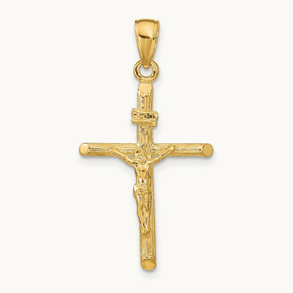 Crucifix Pendant — 14K Yellow Gold