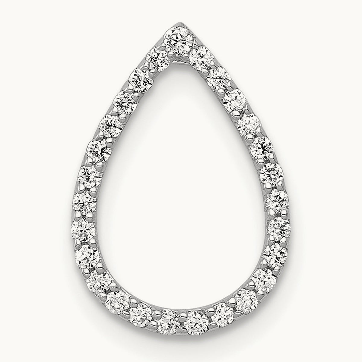 1/5ct. Diamond Teardrop Chain Slide — photo set