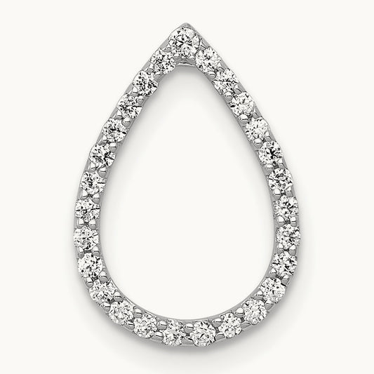1/5ct. Diamond Teardrop Chain Slide — photo set