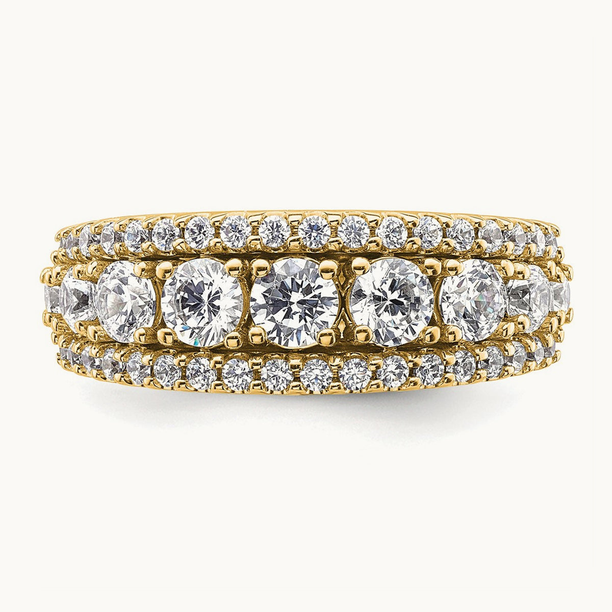 Fashion Band, 1.50 ct tw Lab-Grown Diamond — 14K Yellow Gold