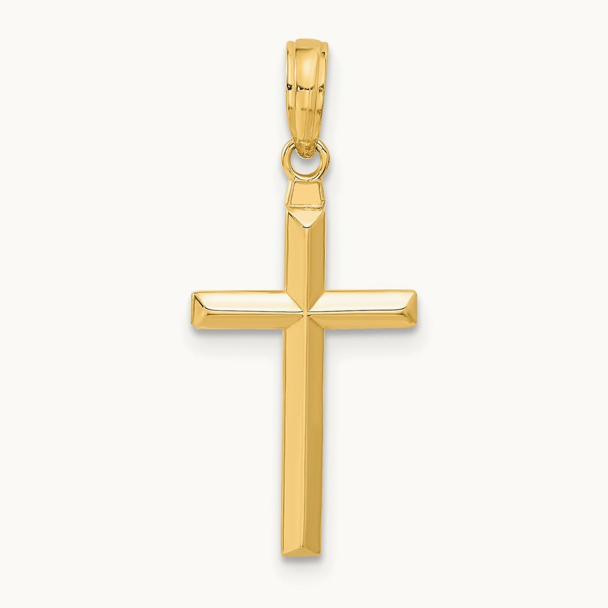Reversible Latin Cross Pendant — 14K Yellow Gold