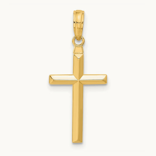Reversible Latin Cross Pendant — 14K Yellow Gold
