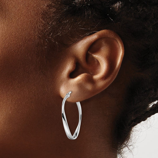 RH- Polished Hoop Earrings — Leslie's — photo set