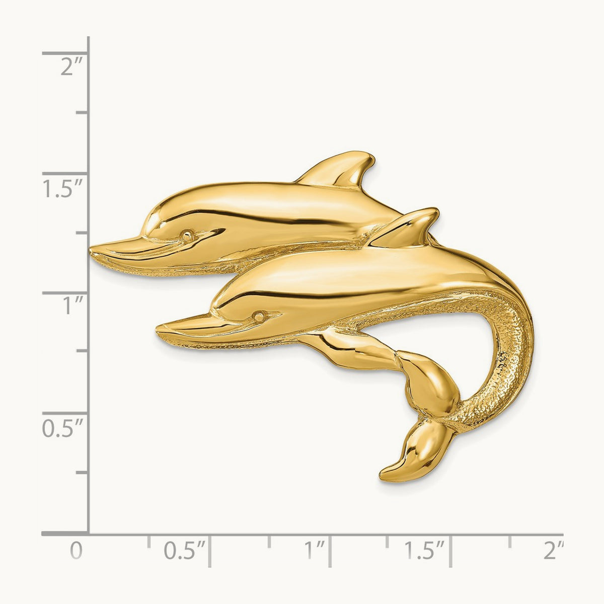 Double Dolphins Slide, 14K