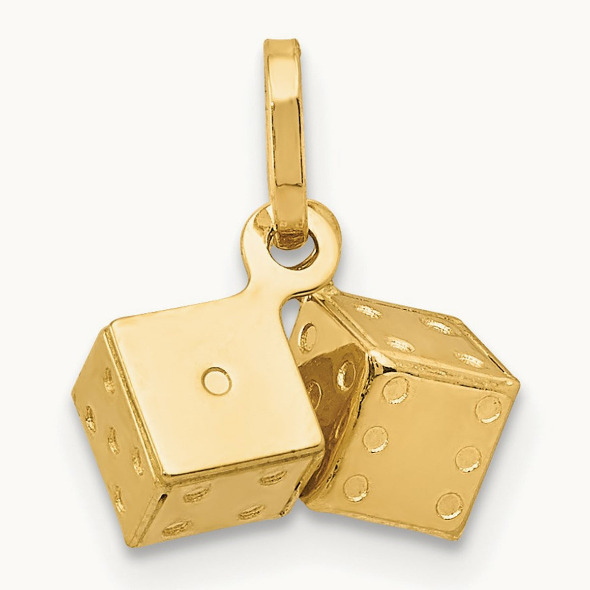 3D Dice Charm, 14K