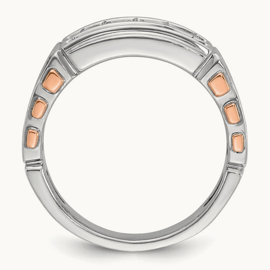 2-Row Men's Ring, 1.00 ct tw Lab-Grown Diamond