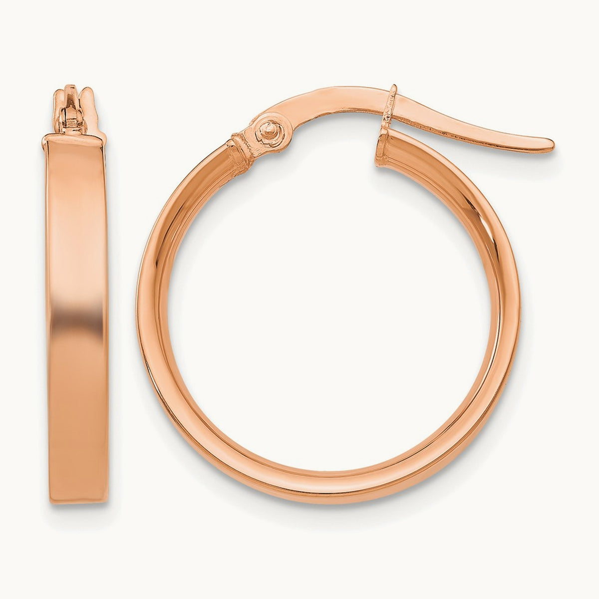 Small Hoop Earrings — 14K Rose Gold