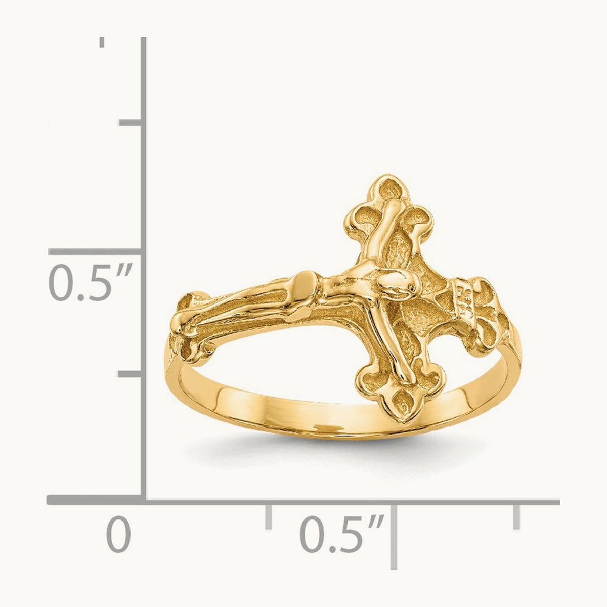 Crucifix Ring, 14K