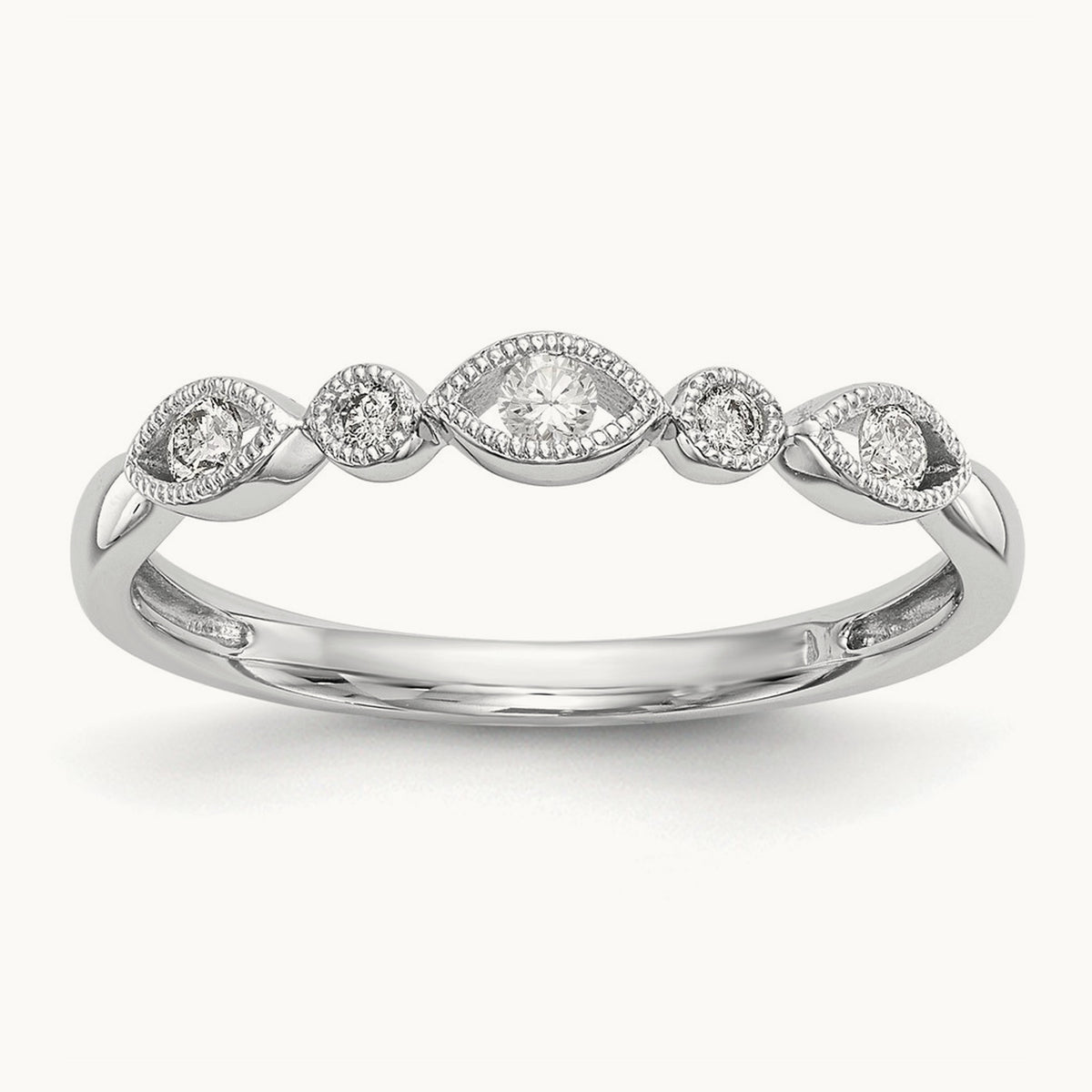 Diamond Band, 14K White Gold