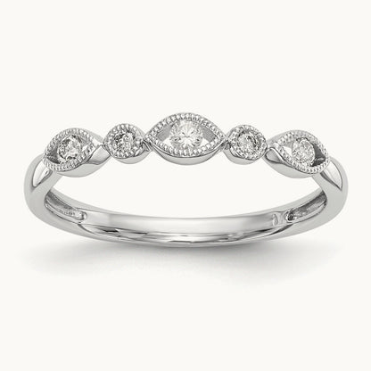 Diamond Band, 14K White Gold