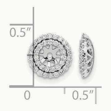 Diamond Earring Jackets, 14K White Gold