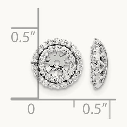 Diamond Earring Jackets, 14K White Gold