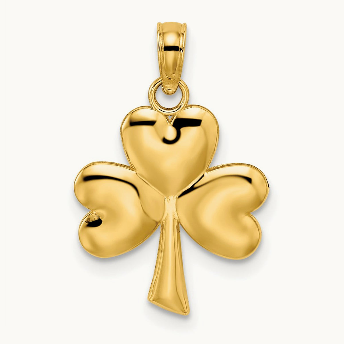 3-Leaf Clover Charm, 14K