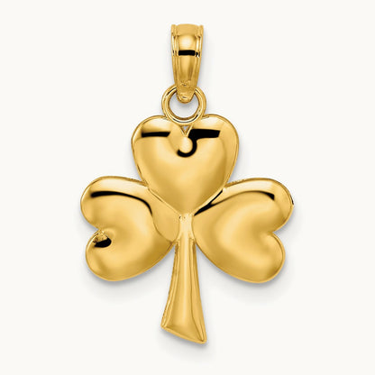 3-Leaf Clover Charm, 14K