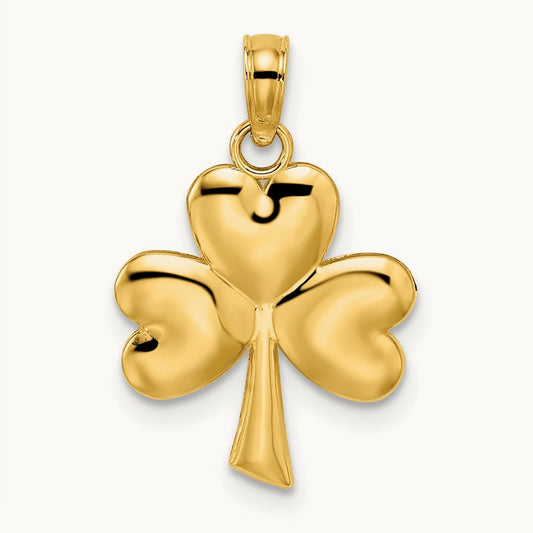 3-Leaf Clover Charm, 14K