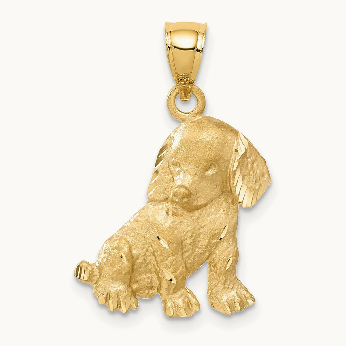 Dog Charm, 14K