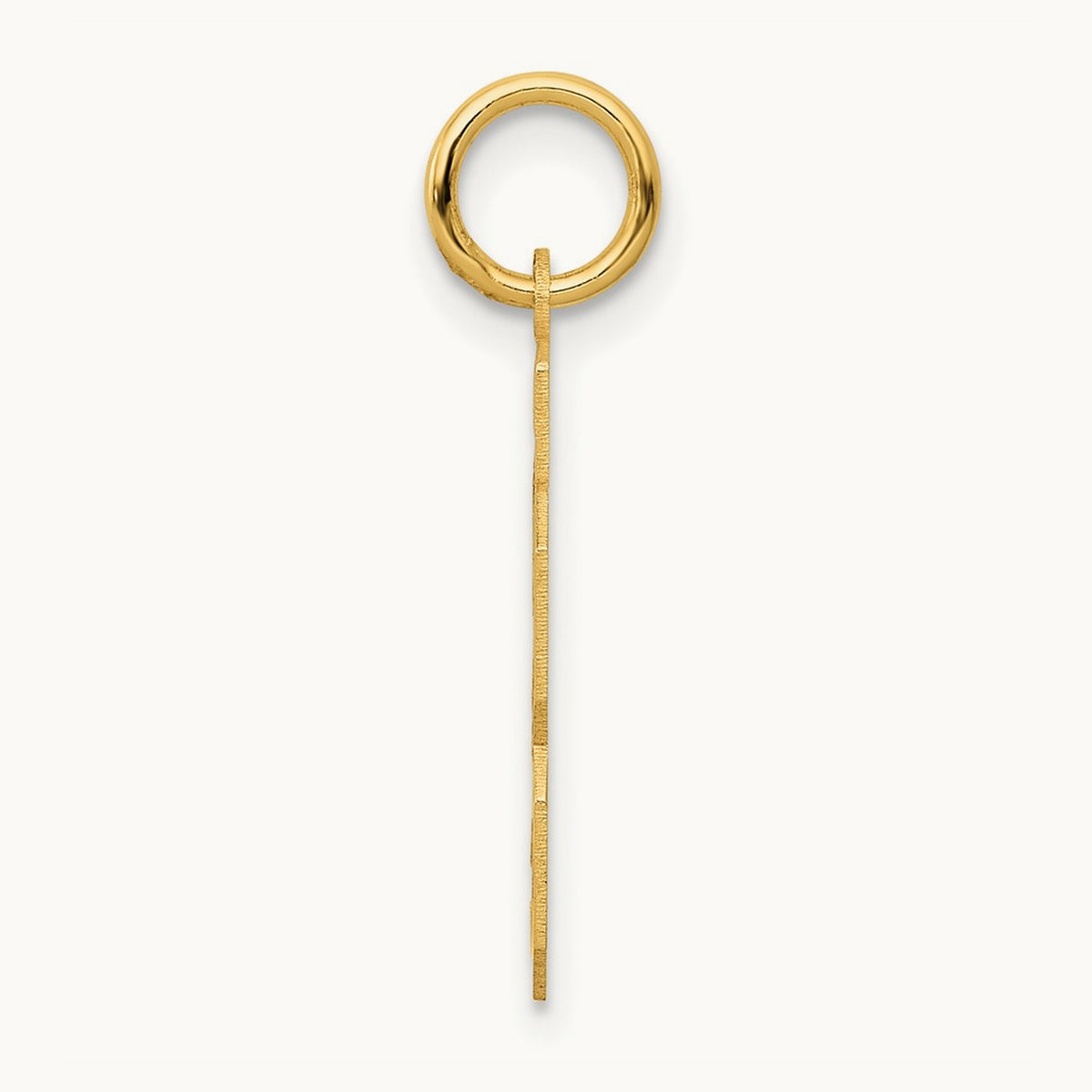 Small Satin Number 23 Charm, 14K