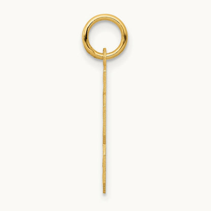 Small Satin Number 23 Charm, 14K