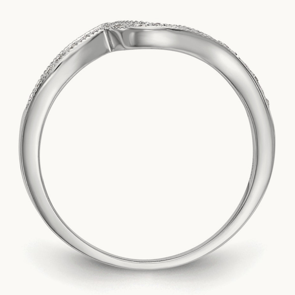 Diamond Wedding Band, 14K White Gold
