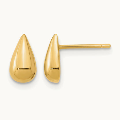 Polished Teardrop Post Earrings — photo set