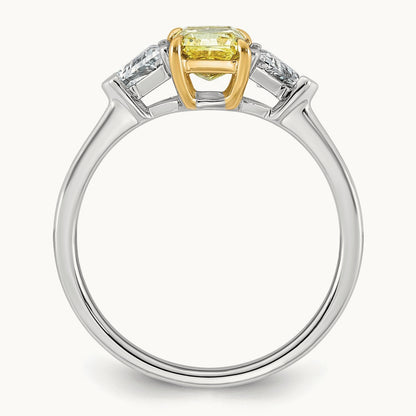 Vivid Yellow Ring, 1.50-4.50 ct tw Lab-Grown Diamond