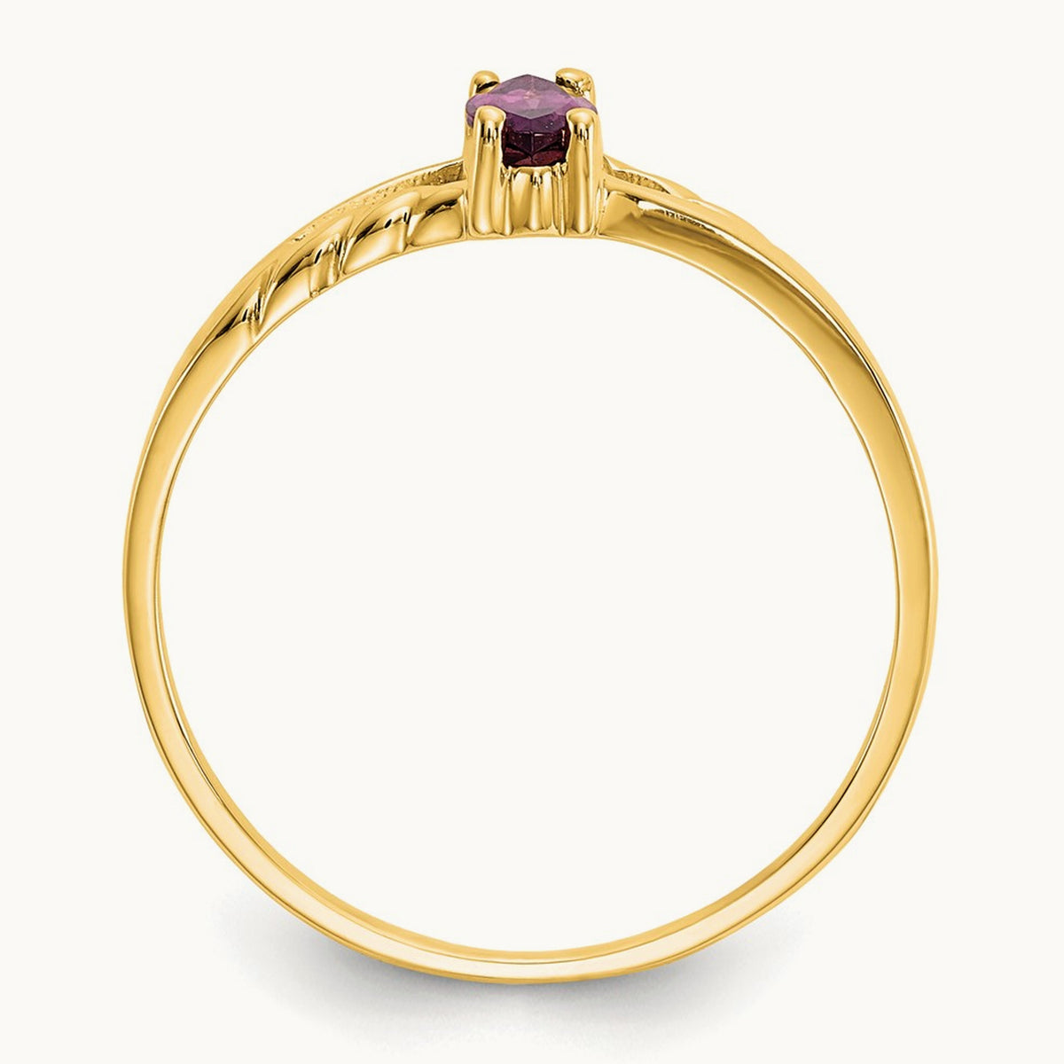 Rhodolite Garnet Birthstone Ring, 14K