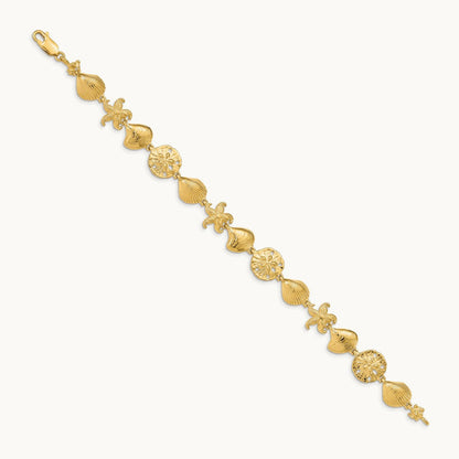 Sea Life Bracelet, 14K