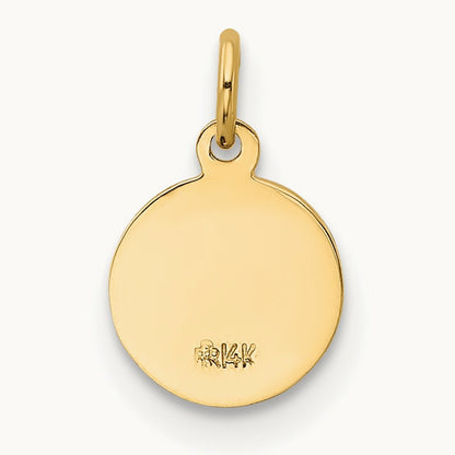 Saint Christopher Medal Charm, 14K