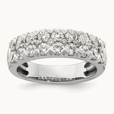 Double Row Band, 1.50-3.00 ct tw Lab-Grown Diamond