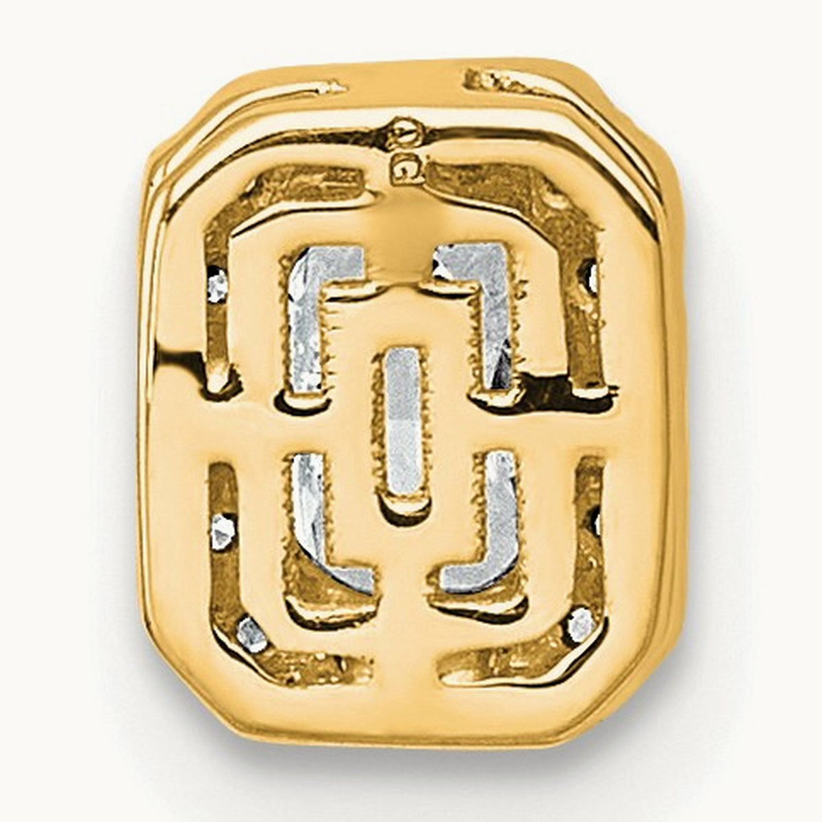 Radiant Halo Chain Slide, 0.25-5.50 ct tw Lab-Grown Diamond — 1/3 ct, VS (Best), 14K Yellow Gold