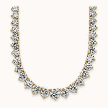 Graduated Tennis Necklace, 27.75 ct tw Lab-Grown Diamond