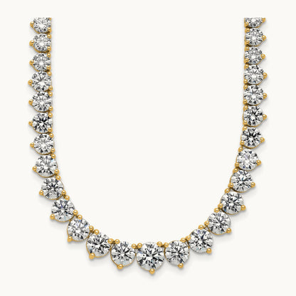 Graduated Tennis Necklace, 27.75 ct tw Lab-Grown Diamond