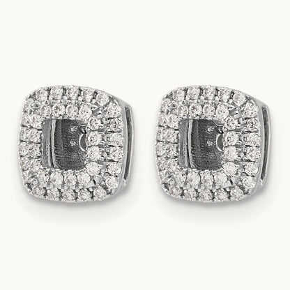 Diamond Square Earring Jackets — photo set